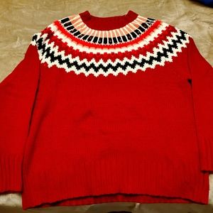 Red sweater